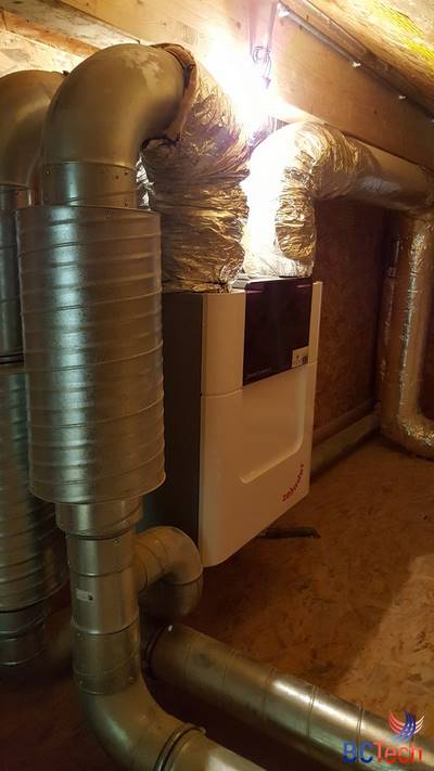 Système de ventilation double flux Zehnder à Walhain