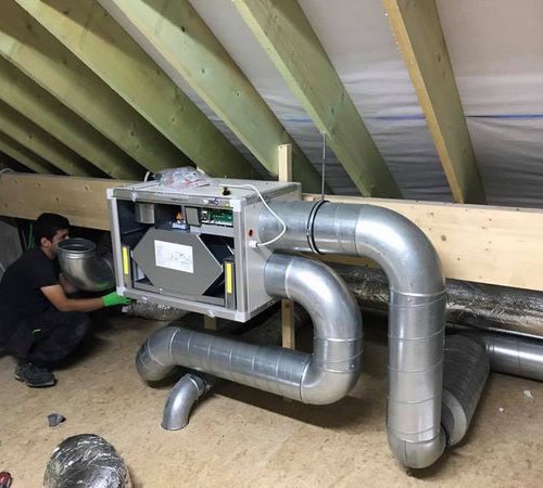 Installation d'un système de ventilation à Ernonheid (Liège) par BC Tech
